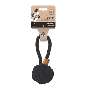 10647108 M-PETS COTO BLACK LOOP BALL 8CM ÇEKMELİ ÖRGÜ TOP OYUNCAK
