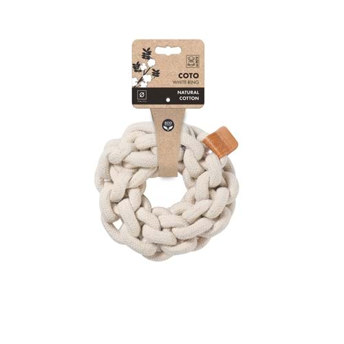 10647901 M-PETS COTO WHITE RING 13CM ÖRGÜ HALKA OYUNCAK