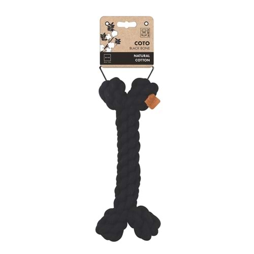 10649008 M-PETS COTO BLACK BONE 30CM ÖRGÜ KEMİK OYUNCAK