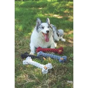 10649008 M-PETS COTO BLACK BONE 30CM ÖRGÜ KEMİK OYUNCAK