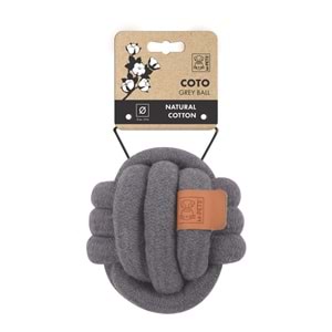 10652313 M-PETS COTO GREY BALL 15CM ÖRGÜ TOP OYUNCAK