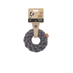 10652413 M-PETS COTO GREY RING 13CM ÖRGÜ HALKA OYUNCAK