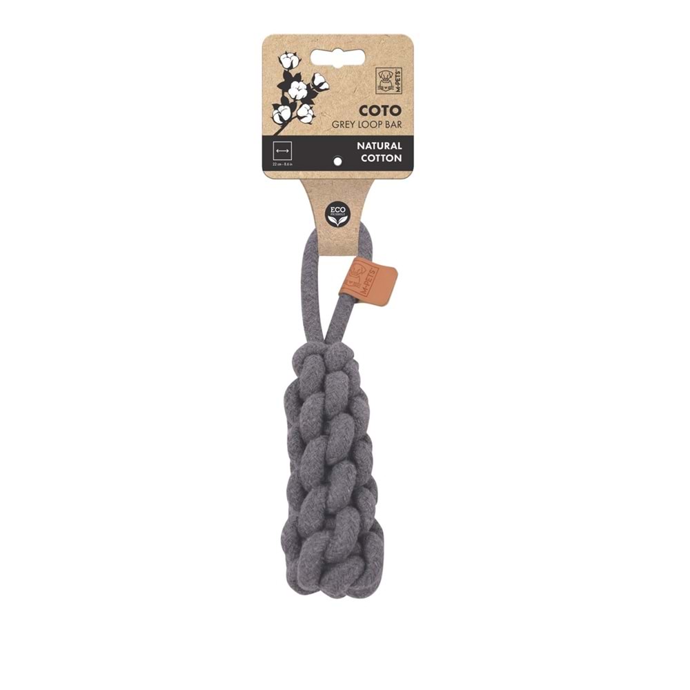 10652613 M-PETS COTO GREY LOOP BAR 22CM ÖRGÜ OYUNCAK
