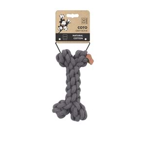 10652813 M-PETS COTO GREY BONE 19CM ÖRGÜ KEMİK OYUNCAK