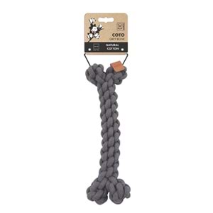 10652913 M-PETS COTO GREY BONE 30CM ÖRGÜ KEMİK OYUNCAK