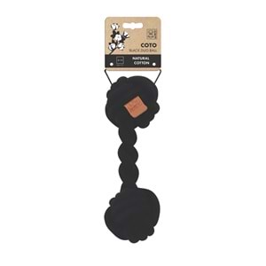 10653108 M-PETS COTO BLACK DUO BALL 28CM ÖRGÜ OYUNCAK