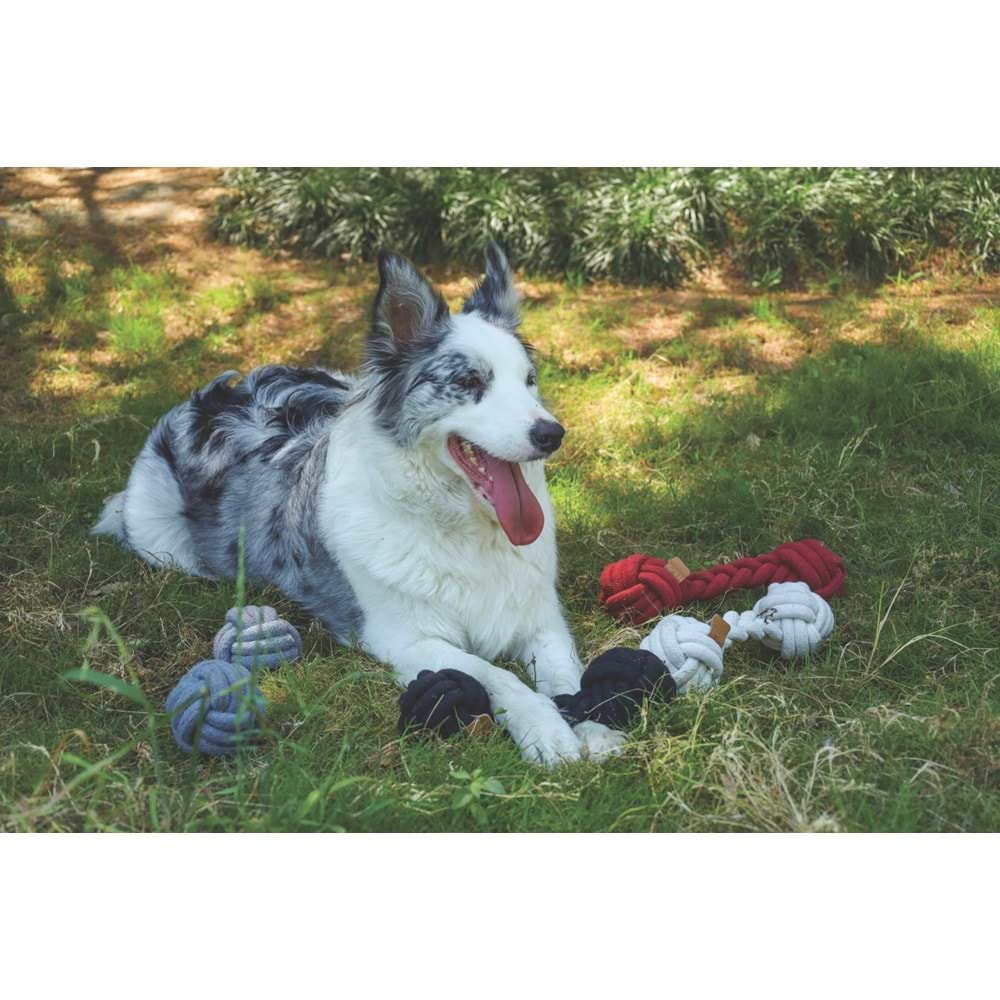 10653108 M-PETS COTO BLACK DUO BALL 28CM ÖRGÜ OYUNCAK