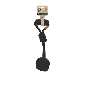 10653408 M-PETS COTO BLACK TUG BALL 36CM ÖRGÜ OYUNCAK