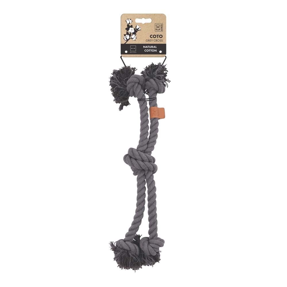 10653813 M-PETS COTO GREY CROSS 60CM ÖRGÜ OYUNCAK