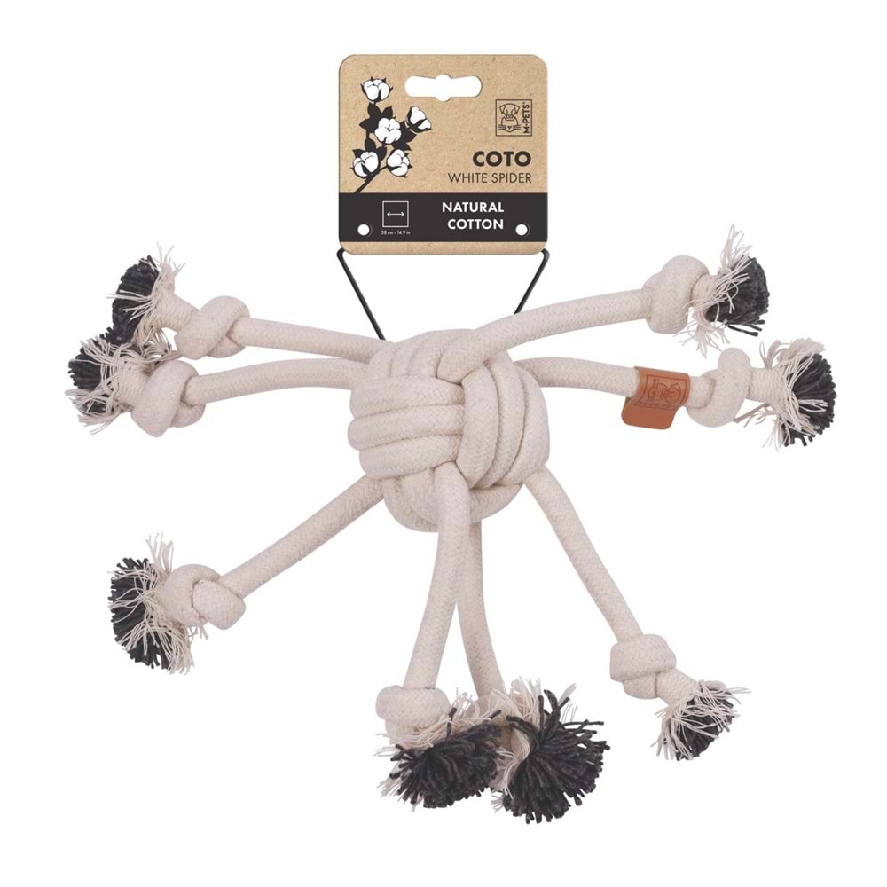 10653901 M-PETS COTO WHİTE SPİDER 38CM ÖRGÜ OYUNCAK