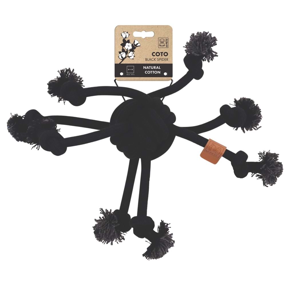 10654008 M-PETS COTO BLACK SPİDER 38CM ÖRGÜ OYUNCAK