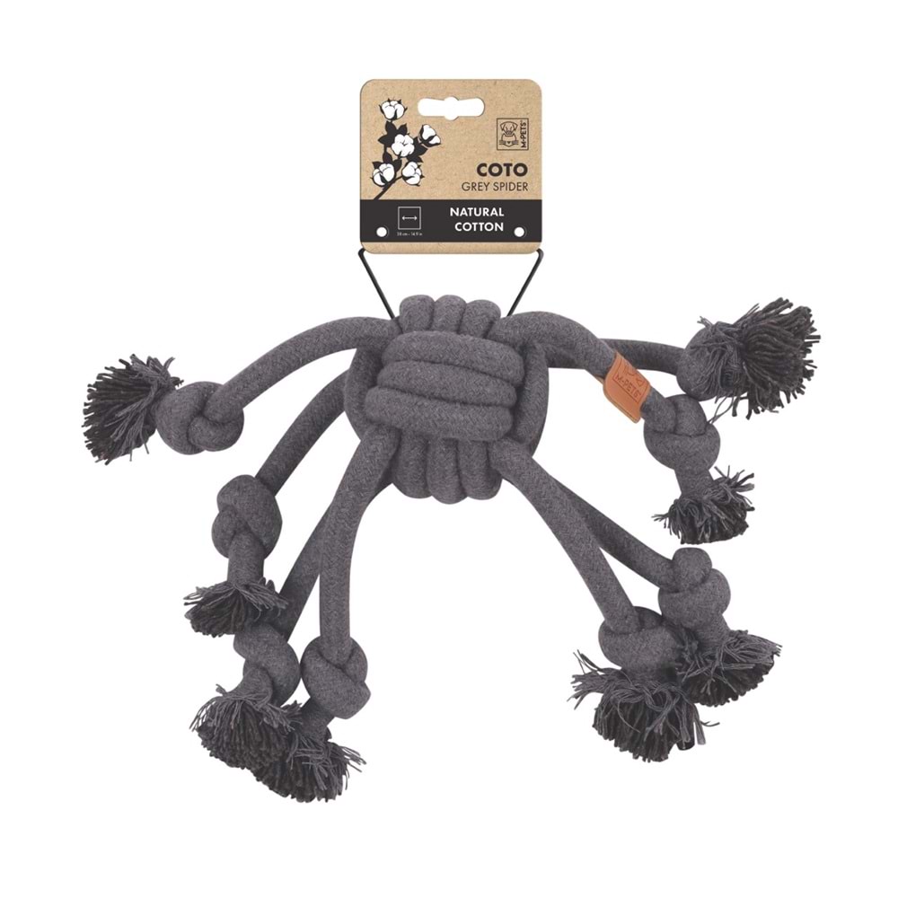 10654113 M-PETS COTO GREY SPİDER 38CM ÖRGÜ OYUNCAK