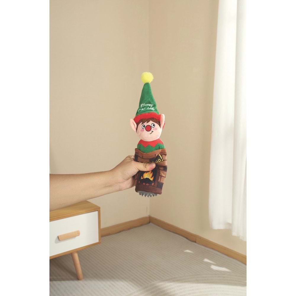 10654799 M-PETS CHRISTMAS ELF SNACK ATTACK KÖPEK OYUNCAĞI