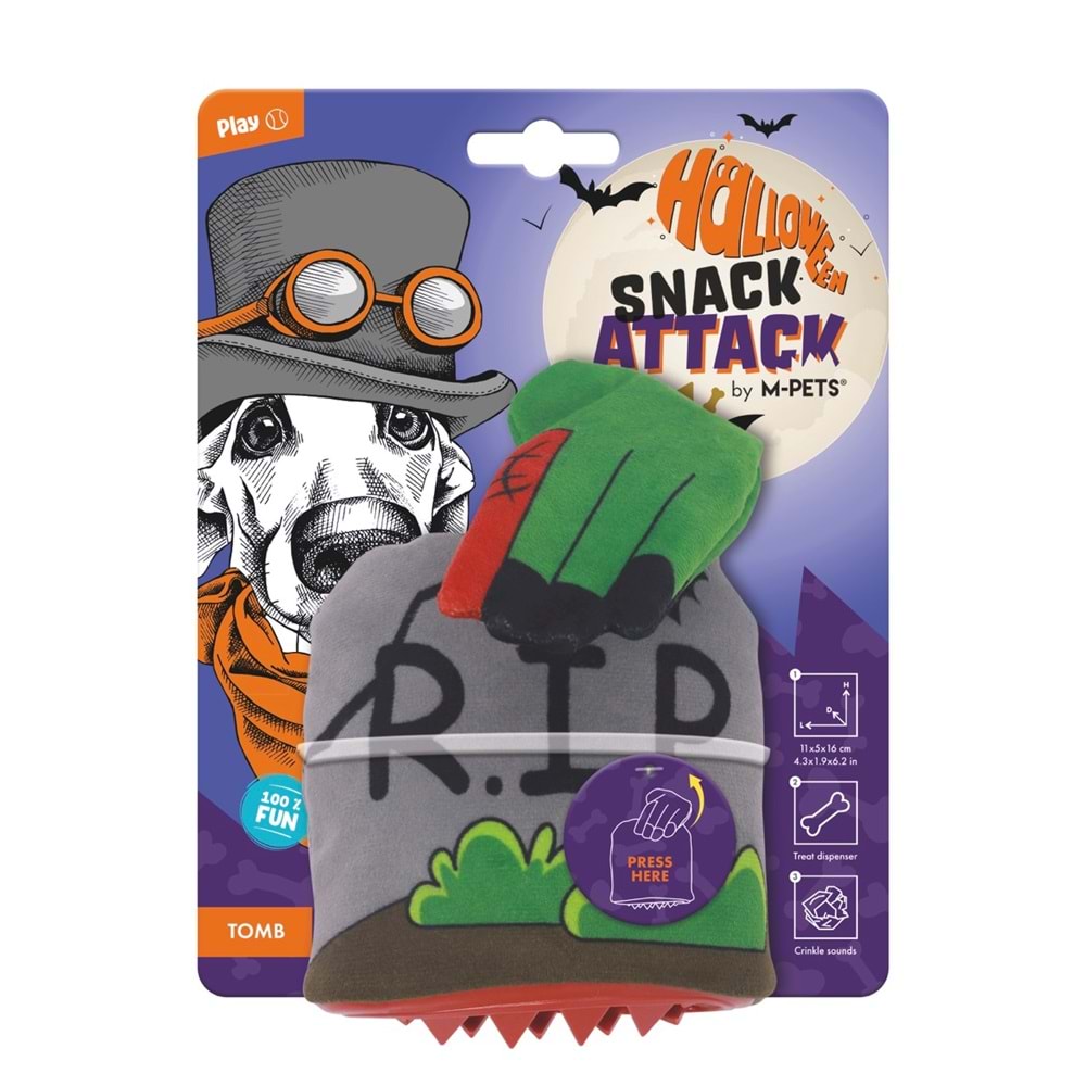 10659099 M-PETS HALLOWEEN TOMB SNACK ATTACK KÖPEK OYUNCAĞI