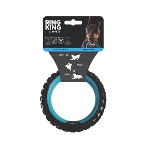 10660499 M-PETS RING KING KÖPEK OYUNCAĞI SINGLE BLUE/BLACK