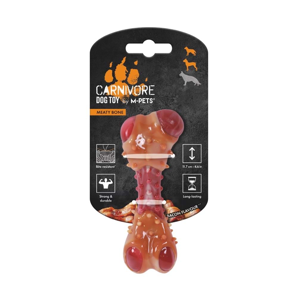 10661499 M-PETS CARNIVORE DOG TOY MEATY BONE (S) PASTIRMA AROMALI