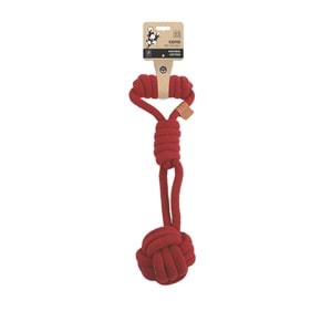 10662105 M-PETS COTO RED TUG BALL 36CM ÖRGÜ OYUNCAK