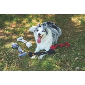 10662105 M-PETS COTO RED TUG BALL 36CM ÖRGÜ OYUNCAK