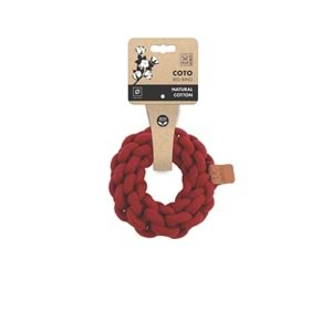 10662705 M-PETS COTO RED RING 13CM ÖRGÜ HALKA OYUNCAK