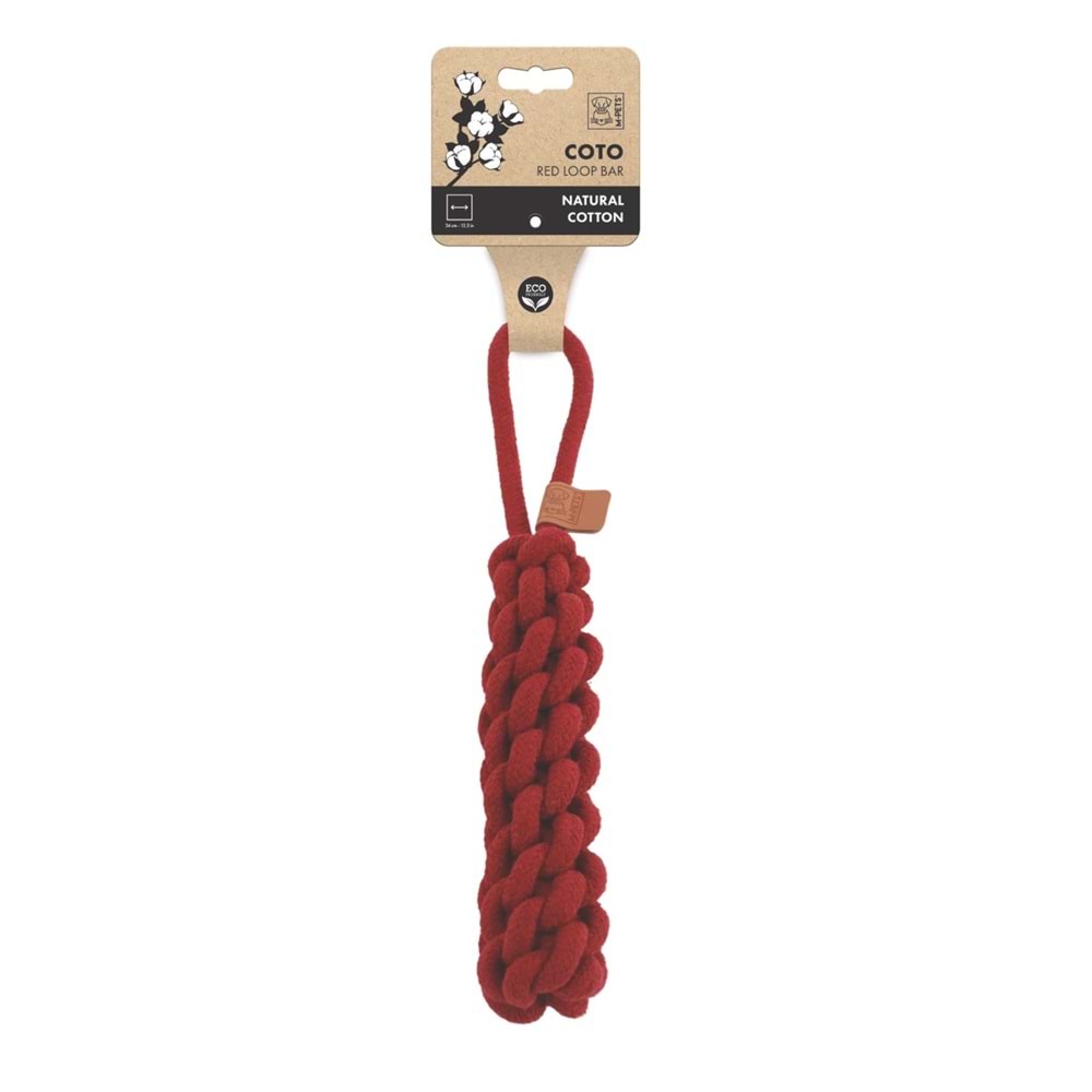 10663005 M-PETS COTO RED LOOP BAR 34CM ÖRGÜ OYUNCAK