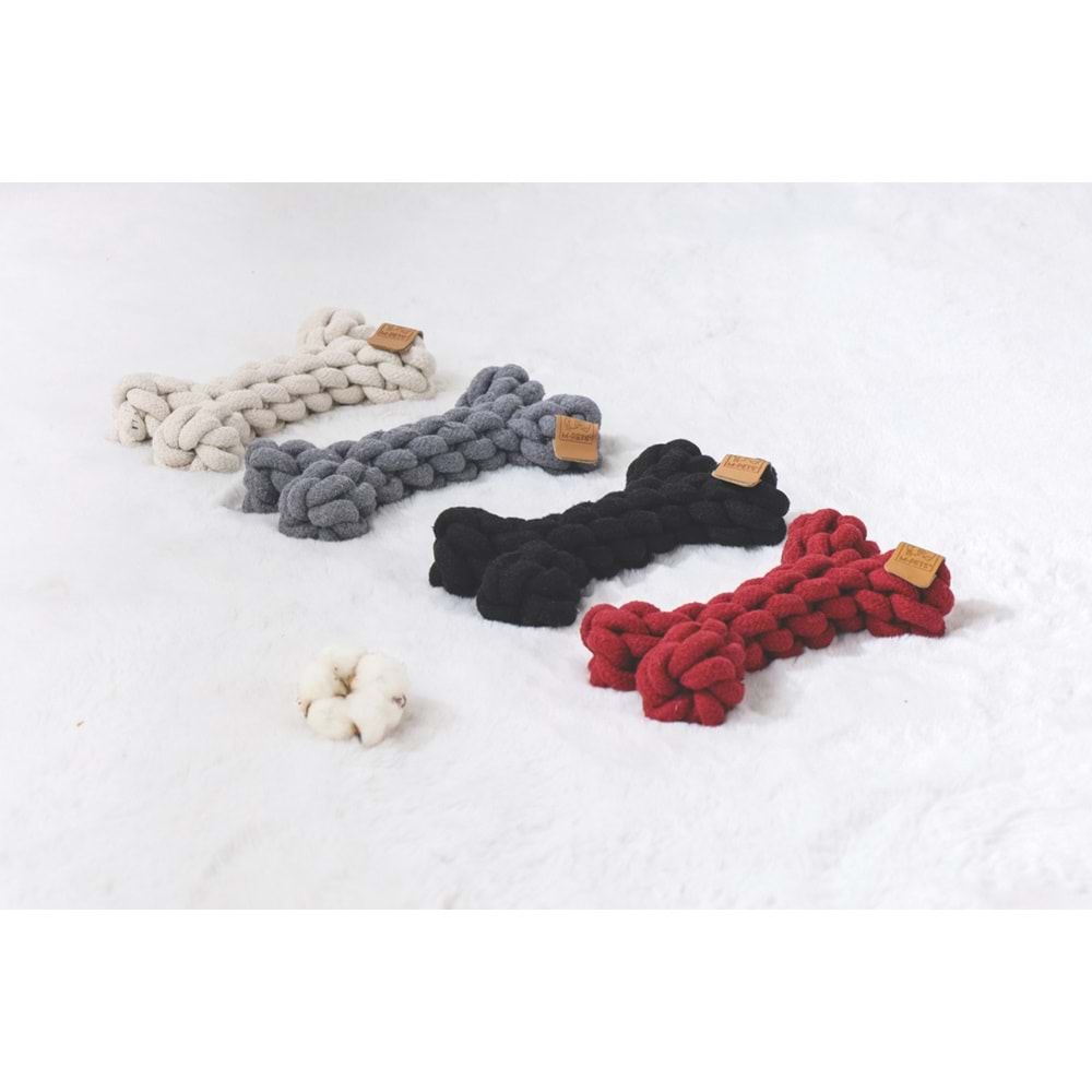 10663105 M-PETS COTO RED BONE 19CM ÖRGÜ KEMİK OYUNCAK