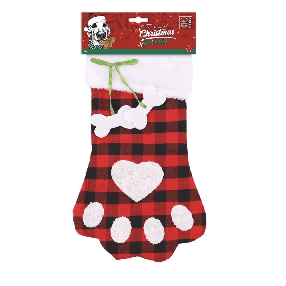 10666299 M-PETS CHRISTMAS STOCKING PAWY KÖPEK OYUNCAĞI