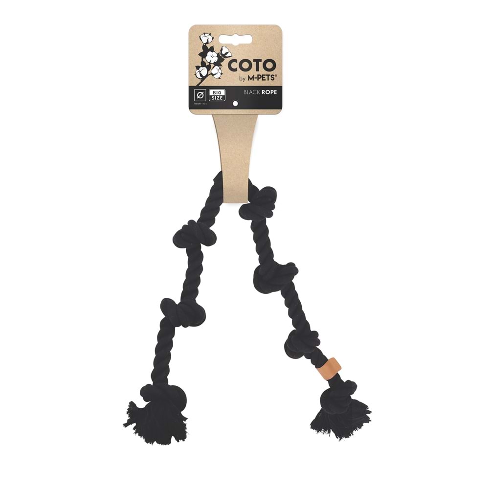 10669308 M-PETS COTO BLACK ROPE 105CM İP OYUNCAK