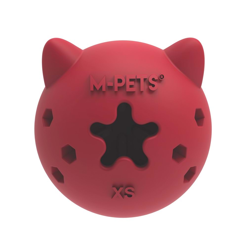 10678405 M-PETS POWER CHEW BALL KAUÇUK KÖPEK OYUNCAĞI RUBY (XS)