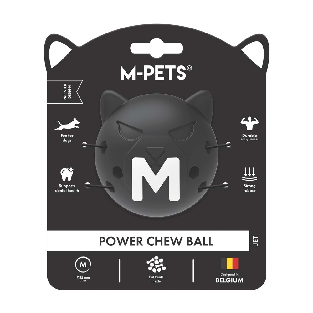 10679208 M-PETS POWER CHEW BALL KAUÇUK KÖPEK OYUNCAĞI JET (M)