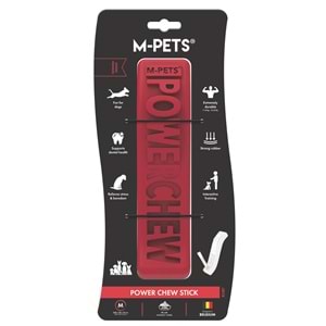 10679605 M-PETS POWER CHEW STİCK KAUÇUK KÖPEK OYUNCAĞI RUBY