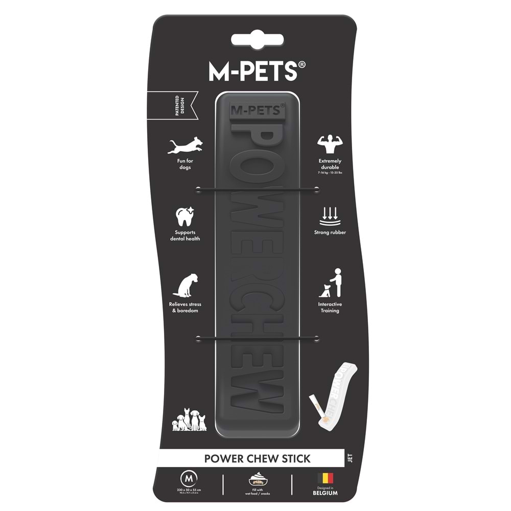 10679808 M-PETS POWER CHEW STİCK KAUÇUK KÖPEK OYUNCAĞI JET