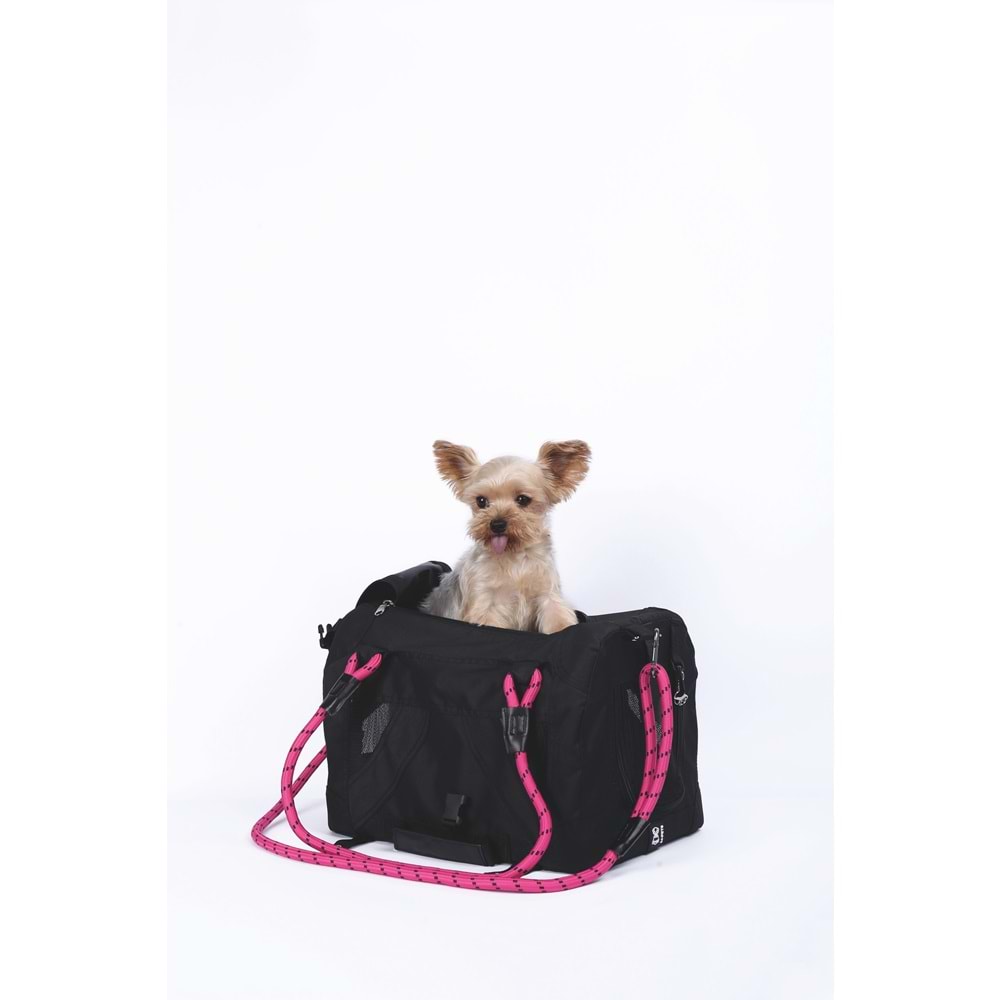 10703899 M-PETS 2IN1 REMIX BLACK/PİNK TAŞIMA ÇANTASI 41X28X28CM