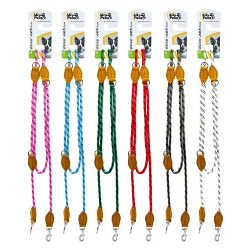 10717 ALLY PAWS WALKER LEASH ROPE (M) 10MMX200CM