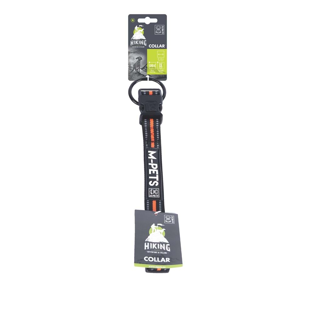 10817999 M-PETS HIKING REFLEKTÖRLÜ BOYUN TASMASI BLACK (XL)