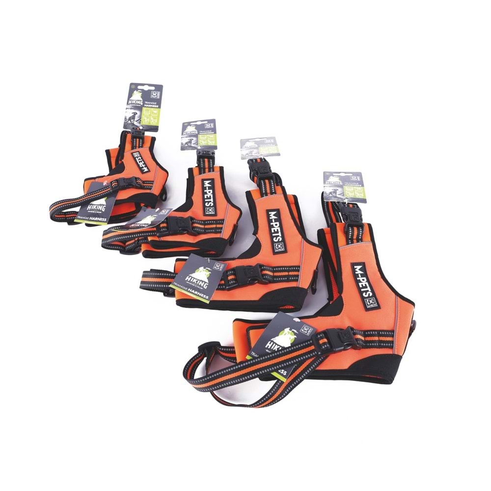 10818899 M-PETS HIKING REFLEKTÖRLÜ SOFT GÖĞÜS TASMASI ORANGE (XL)