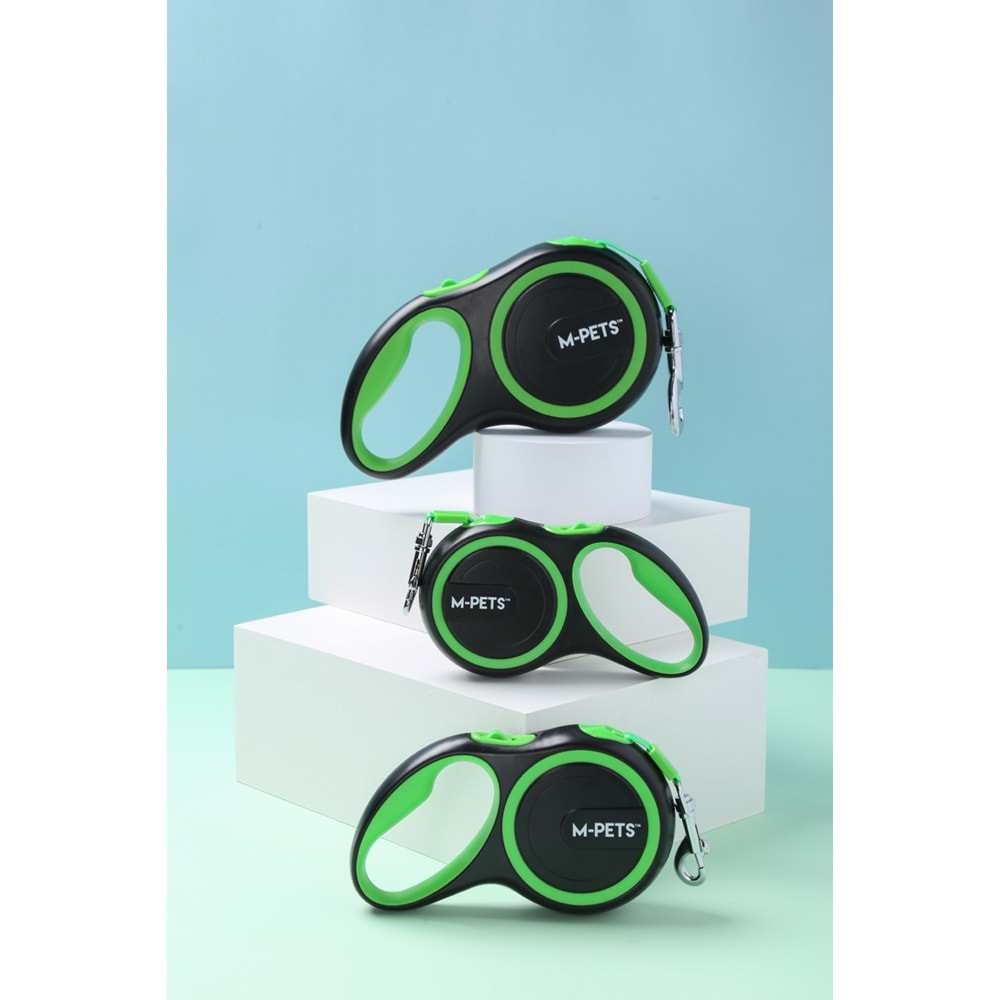 10824399 M-PETS LIBERTY OTOMATİK GEZDİRME ŞERİT 3MT/GREEN (S)
