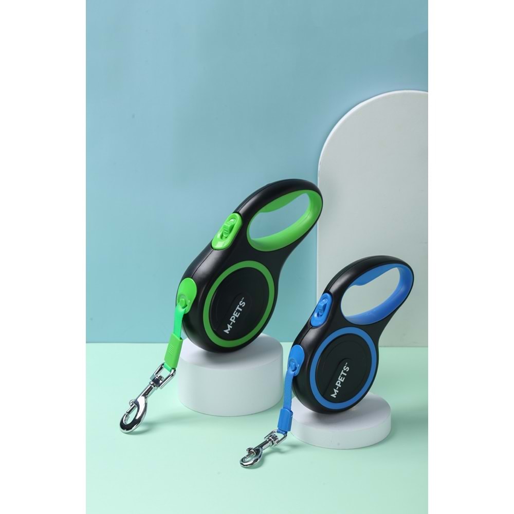 10824399 M-PETS LIBERTY OTOMATİK GEZDİRME ŞERİT 3MT/GREEN (S)