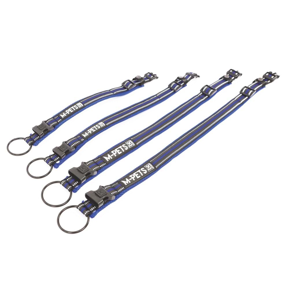 10825499 M-PETS HIKING REFLEKTÖRLÜ SOFT BOYUN TASMASI BLUE (M)