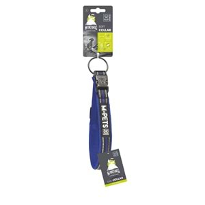 10825599 M-PETS HIKING REFLEKTÖRLÜ SOFT BOYUN TASMASI BLUE (L)