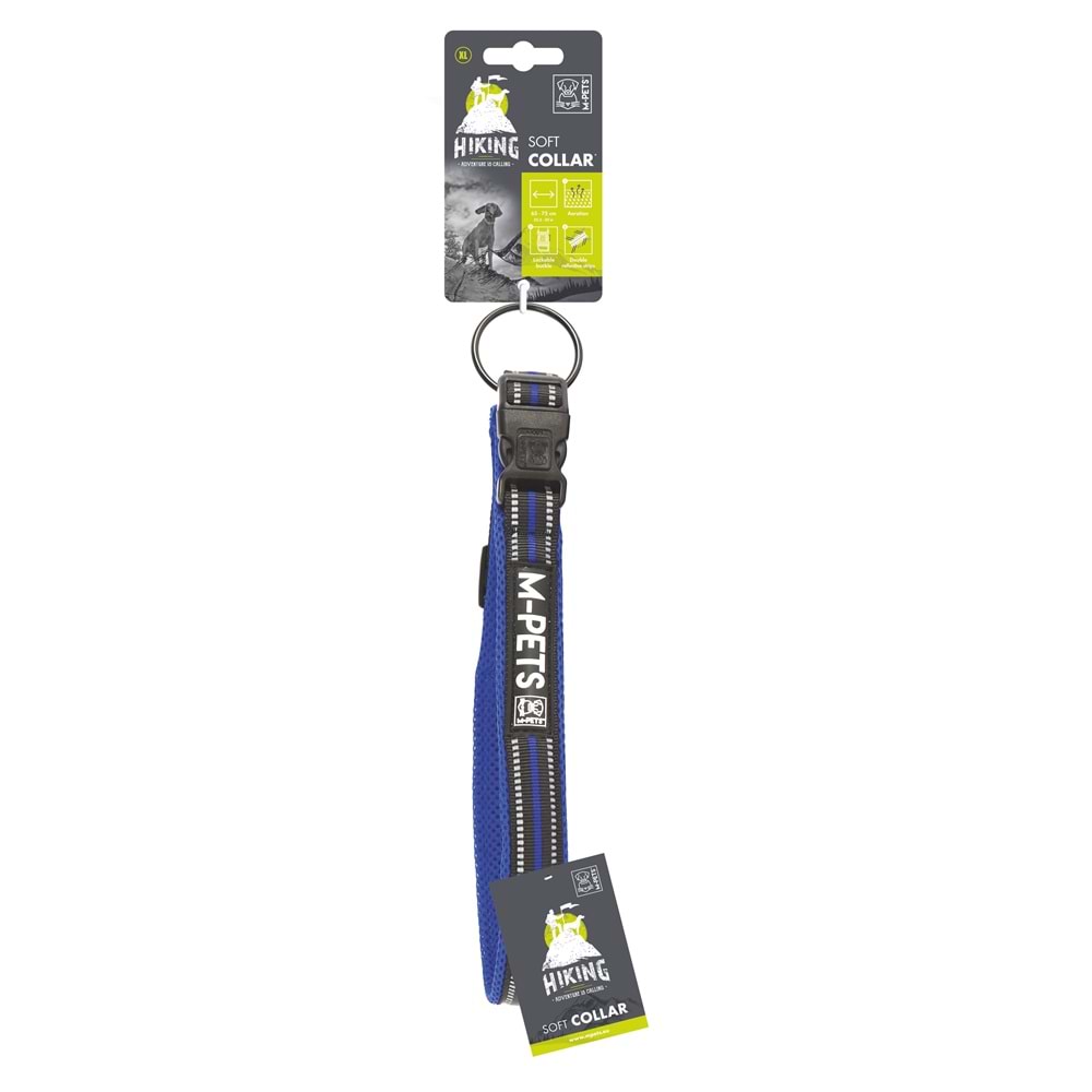 10825699 M-PETS HIKING REFLEKTÖRLÜ SOFT BOYUN TASMASI BLUE (XL)