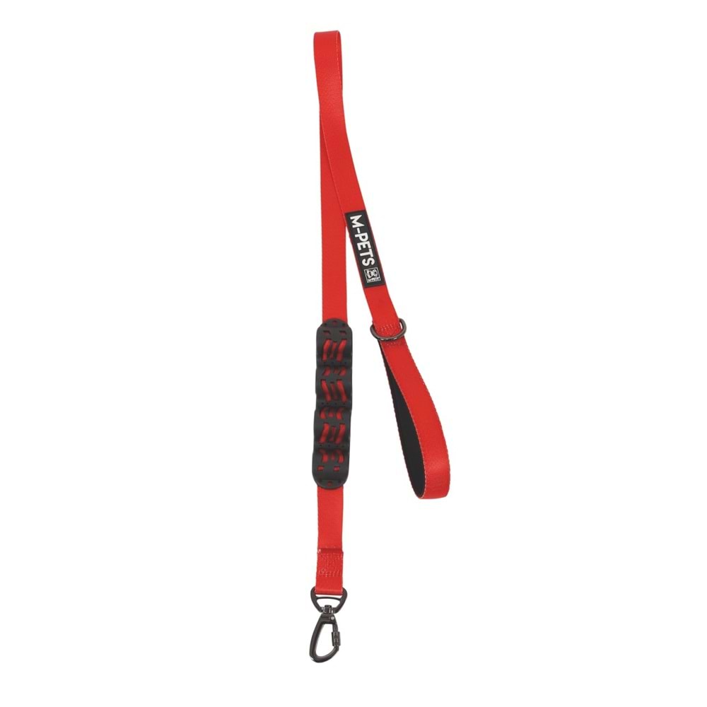 10827399 M-PETS FLEX ŞOK EMİCİ GEZDİRME TASMA RED/BLACK 120CM