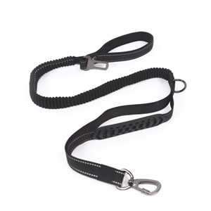 10827799 M-PETS FLEX PRO MULTİFONKSİYONEL GEZDİRME TASMA BLACK