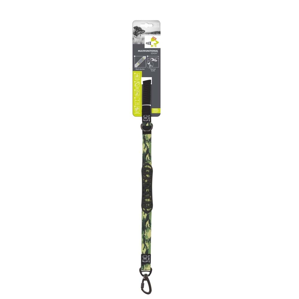 10827899 M-PETS FLEX PRO MULTİFONKSİYONEL GEZDİRME TASMA KAMUFLAJ