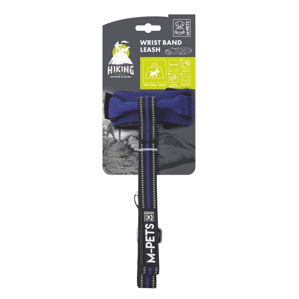 10830499 M-PETS HIKING WRIST BİLEK BANTLI GEZDİRME TASMA BLUE