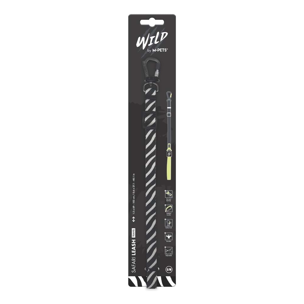 10836699 M-PETS WILD SAFARI LEASH TRAVEL (S-M)