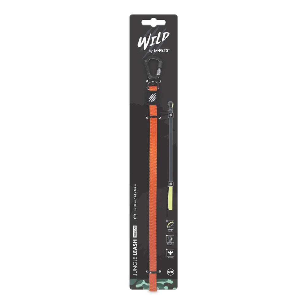 10838199 M-PETS WILD JUNGLE LEASH REGULAR (S-M)