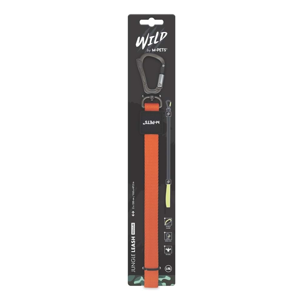 10838299 M-PETS WILD JUNGLE LEASH REGULAR (L-XL)