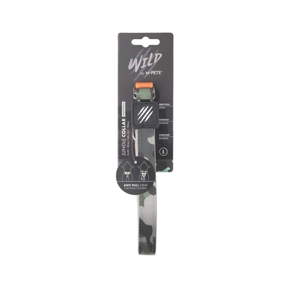 10838599 M-PETS WILD JUNGLE COLLAR (L)