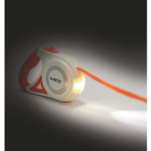 10839399 M-PETS FLASH LEDLİ OTOMATİK GEZDİRME ŞERİT 3MT/ORANGE