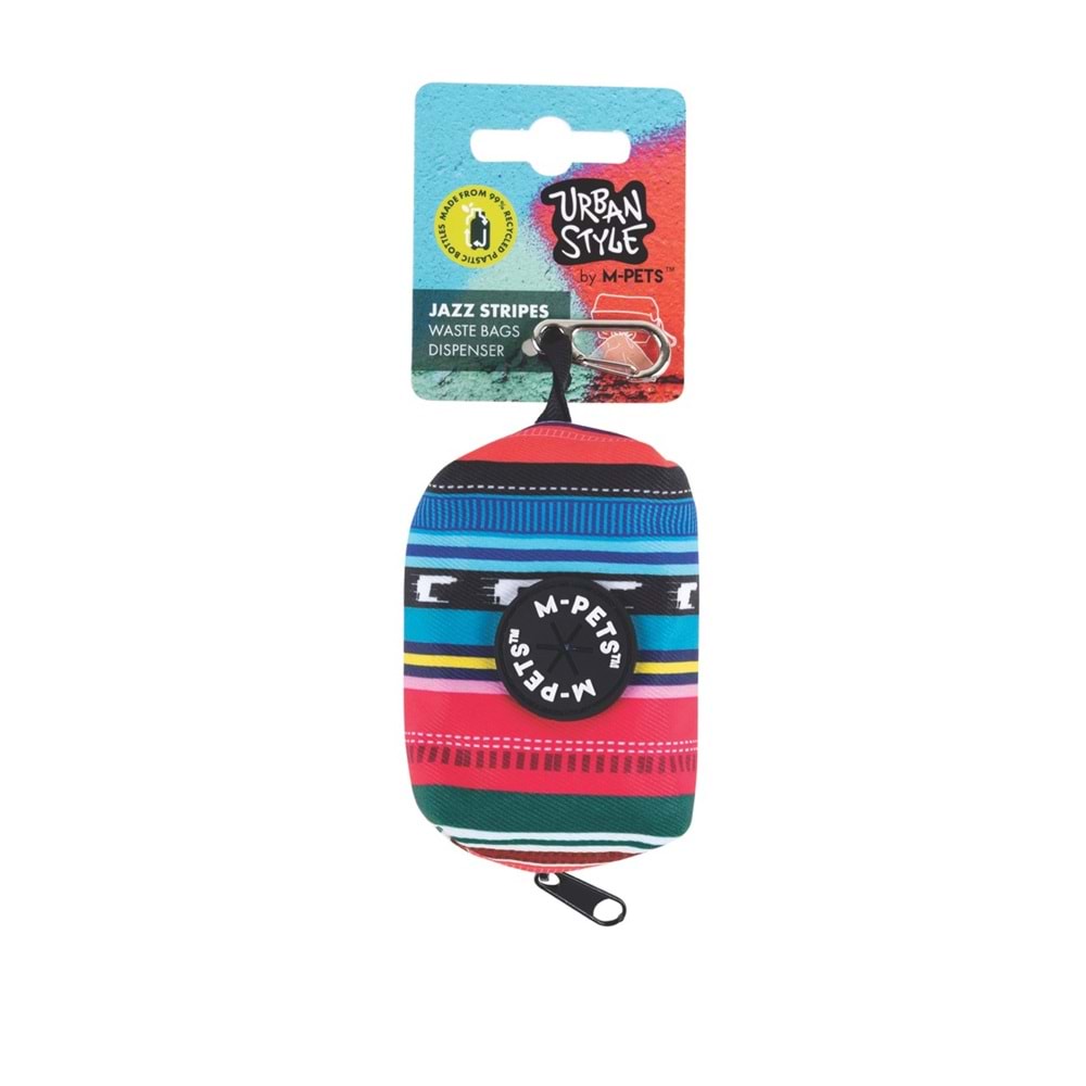 10841099 M-PETS URBAN STYLE JAZZ STRIPES WASTE BAGS DİSPENSER